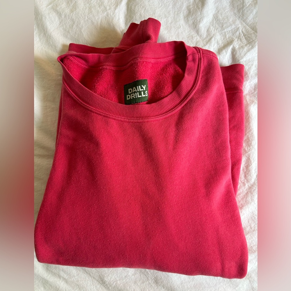 Daily Drills oversized crewneck in punch